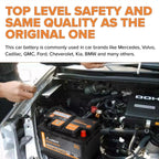 Anlibatt BCI Group 48 Battery, AGM 12 Volt Rechargeable Automotive Batteries for Car, H6 760CCA 70Ah 120RC, Maintenance Free