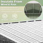 Devoko Outdoor Storage Shed Lockable Metal Garden Shed Steel Anti-Corrosion Storage House