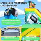 OFFMUST 21FT(L) Commercial Water Slide for Adults Kids, 100% PVC Tropical Inflatable Water Park with Blower for Backyard Outdoor, 21x9x12ft