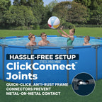 Bestway Steel Pro MAX 14’ x 42 Metal Frame Above Ground Pool, Blue, POOL ONLY