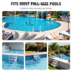 Betisef Pool Ladder above Ground, Heavy Duty 4-Step Pool Ladder with Dual Handrails and Non-Slip Steps, 500 LBS Load Capacity, for 46-58 Inch