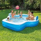 Members Mark Elegant Family Pool 10 Feet Long 2 Inflatable Seats