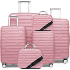 Luggage 6-piece hardshell expandable suitcase lightweight travel carry-on luggage set