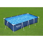 Open Box Bestway 13 ' x 32  Rectangular Above Ground Swimming Pool, Blue