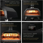 Ooni Karu 12 Multi-Fuel Outdoor Pizza Oven 12 Inch Pizzas in 60 Seconds Portable Wood