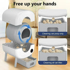 Self Cleaning Litter Box Large Capacity Automatic Cat Litter Box Self Cleaning for Cats