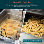 Air Fryer Toaster Oven Combo 13-in-1 32Qt APP & Voice Control Convection Oven Countertop