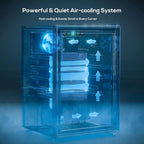 Beverage Refrigerator Cooler-120 Cans Freestanding Mini Fridge Cooler with Glass Door