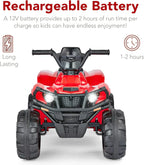 Best Choice Products 12V Kids Ride-On Electric ATV 4-Wheeler Quad Car Toy Bluetooth Audio