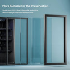 Beverage Refrigerator Cooler-120 Cans Freestanding Mini Fridge Cooler with Glass Door