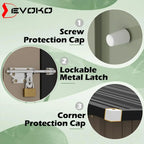 Devoko Outdoor Storage Shed Lockable Metal Garden Shed Steel Anti-Corrosion Storage House