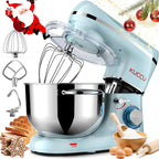 Stand Mixer 6.5 Qt 660W 6-Speed Tilt-Head Food Dough Mixer, Kitchen Electric Mixer with Stainless Steel Bowl,Dough Hook,Whisk, Beater, Egg white separator