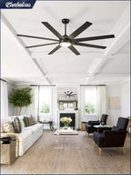 Ceiling Fan Indoor/Outdoor 8 Blades 65 inches
