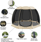 Alvantor Screen House Gazebo Pop Up Igloo Screened Canopy Tent with Mosquito Netting Sides