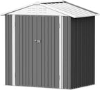 Devoko Outdoor Storage Shed Lockable Metal Garden Shed Steel Anti-Corrosion Storage House
