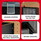 IRIS USA Screw Tool Organizer Small Parts Cabinet Chest Storage Drawers Organization Toolbox