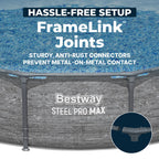 Bestway Steel Pro MAX 10'x30\ Metal Frame Above Ground Pool Set w/ Filter Pump & Cartridge