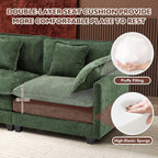 ihanherry 146-inch U-shaped modern sofa modular area cloud sofa