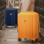 5-piece PP hardshell lightweight travel carry-on luggage set with dual spinner wheels