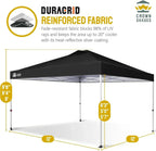10x10 Pop-Up Awning One-Click Installation Beach Tent Outdoor Sunshade Silver Coated Top