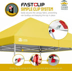 10x10 Pop-Up Awning One-Click Installation Beach Tent Outdoor Sunshade Silver Coated Top