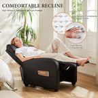 Sweetcrispy Recliner Chair, 360 Swivel Rocker Chair for Adults, Glider Rocker Recliners, Nursery Chairs for Living Room, High Back, Upholstered Deep Seat, Classical Brown
