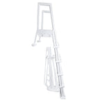 Aqua Select Heavy Duty Resin In-Pool Ladder w/ Entrapment Barrier for Above Ground Pools