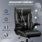 Office Chair Large High-Foot Computer Desk Chair Chair Lumbar Support Rotating Computer Chair