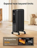 Indoor electric radiant heater with overheat and tip-over protection digital thermostat