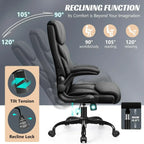 Office Chair Large High-Foot Computer Desk Chair Chair Lumbar Support Rotating Computer Chair