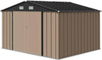 Devoko Outdoor Storage Shed Lockable Metal Garden Shed Steel Anti-Corrosion Storage House