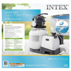 Intex 12 Ft x 30 Inches Metal Frame Set Above Ground Swimming Pool with Filter & Cover
