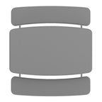 BizChair Easy-Fold Gray Folding Plastic Kids Outdoor Picnic Table and Benches - Commercial Grade - Seating for 4 Kids