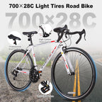 WEIZE Road Bike 700C Wheel City Commuter Bicycle Shimano 14 Speed Drop Bar Racing Adult Bike