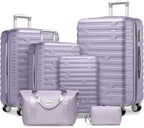 Luggage 6-piece hardshell expandable suitcase lightweight travel carry-on luggage set