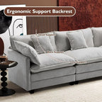 ihanherry 146-inch U-shaped modern sofa modular area cloud sofa