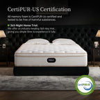 14 Inch Queen Hybrid Mattress, Cooling Gel Memory Foam & Zoned Pocket Coils, Pressure Relief, Motion Isolation, Breathable Bed in a Box, CertiPUR-US Certified