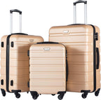 Luggage 3 Piece Set Suitcase Spinner Hardshell Lightweight TSA Lock