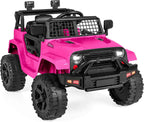 Best Choice Products 12V Kids Ride-On Truck Car with Spring Suspension and LED Lights