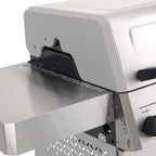 Monument Grills 4 +1 Burner Propane Gas Grill,49,000 BTU Stainless Steel Outdoor Patio Barbecue Grill with Folding Shelves and Flip Rack,Mesa II 415BZ