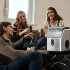 Nugget Ice Makers Countertop Pebble Ice Machine with Chewable Pellet Ice Self-Cleaning