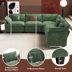 ihanherry 146-inch U-shaped modern sofa modular area cloud sofa