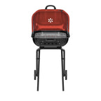 Americana Walk-A-Bout, Original Square Charcoal Grill-100% Pre-Assembled Portable Steel, Blue