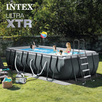 INTEX 18ft x 9ft x 52in Ultra XTR Above Ground Pool, Floats (2 Pack), & Inflatable Cooler