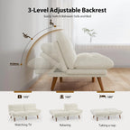 Convertible Futon Sofa Bed, 66 Inch Corduroy Futon Sofa Recliner Sofa Bed for Small Spaces, Playrooms or Offices