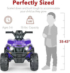 Best Choice Products 12V Kids Ride-On Electric ATV 4-Wheeler Quad Car Toy Bluetooth Audio
