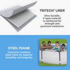 Open Box Bestway 10' x 30 Round Steel Pro MAX Hard Side Family Swimming Pool