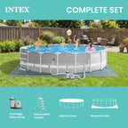 Intex 26719EH 14ft x 42in Prism Frame Above Ground Swimming Pool with Pump
