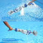 Syvio Cordless Handheld Pool Vacuum, 18.5 GPM Powerful Suction, 60-Minute Runtime, 11.4 Wide Head, for Above Ground & Inground Pools, Spas & Hot Tubs