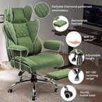 Large high back office chair high back leather gaming chair with footrest